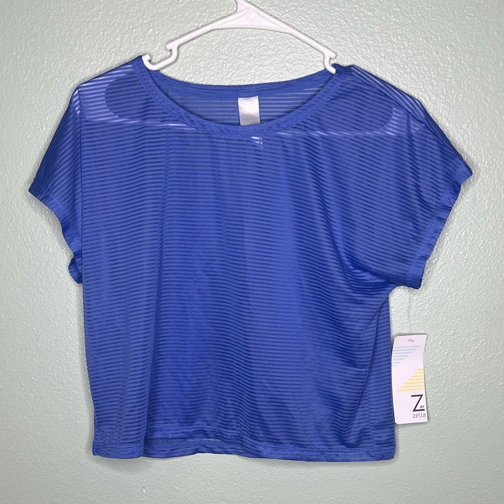 Zella womens blue t-shirt Size XL